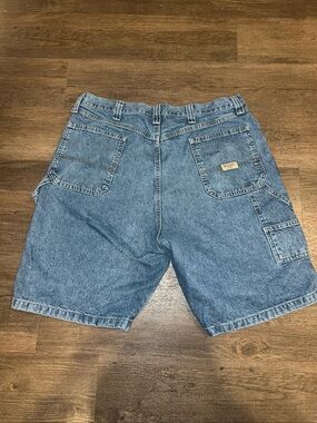 Men's Wrangler Blue Denim Baggy Carpenter Shorts
